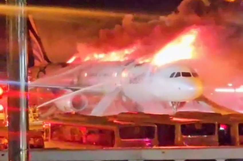 Incêndio em avião na Coreia do Sul assusta passageiros, mas todos são resgatados com vida