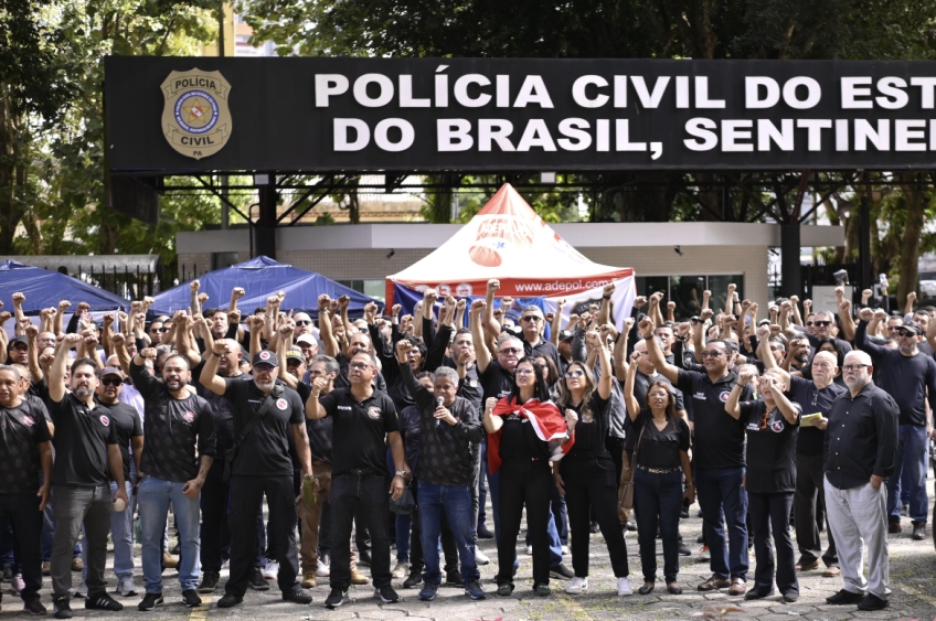 Policiais Civis do Pará realizam protesto contra condições precárias de trabalho